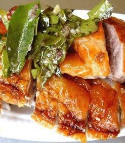 vịt quay lá mắc mật